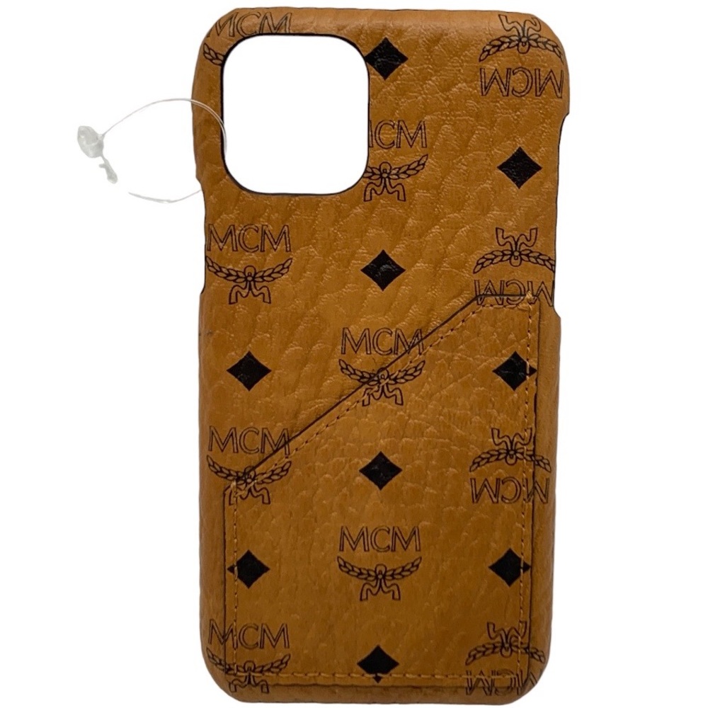 MCM iPhone 11 Pro Case Visetos Original in Cognac